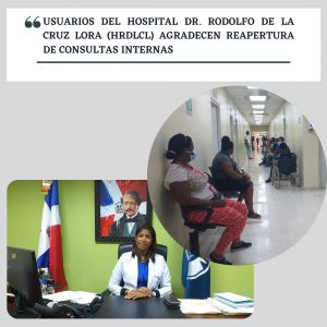 Lee más sobre el artículo Usuarios del Hospital Rodolfo de la Cruz Lora agradecen reapertura de consultas internas